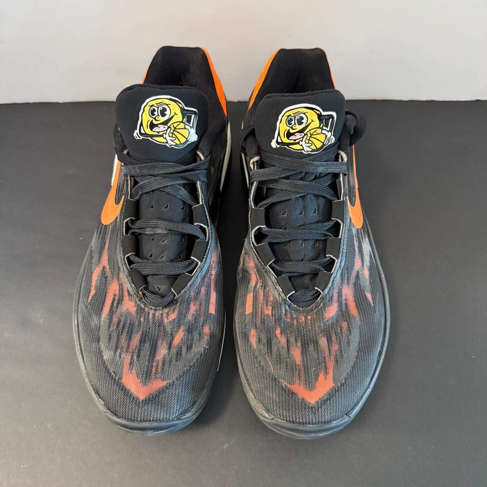 Nike Air Zoom GT Cut 2 Black Total Orange Basketball Shoes DJ6015-004 Mens 9.5 - Picture 11 of 16